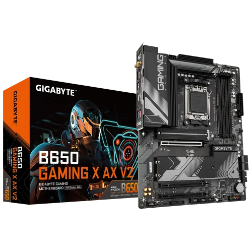 GIGABYTE B650 GAMING X AX V2, 4xDDR5, 3xM.2, DP, HDMI, Type-C, Wi-Fi 6E, Bluetooth v5.3, AM5 Soket GAMING Anakart ürün görseli 1