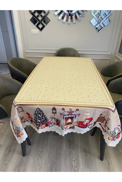 Pusula Home Yılbaşı Temalı Masa Örtüsü - Resim 5