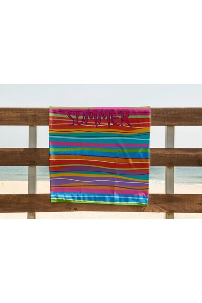 yok yok evim eve dair her şey Summer Plaj Havlusu | Yüksek Kalite | 70x150 ürün görseli 1