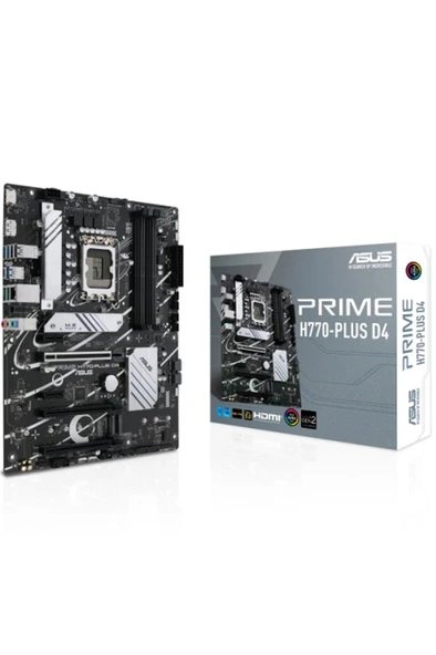 Asus Prime H770-PLUS D4 Intel LGA1700 DDR4 ATX Anakart Outlet ürün görseli 1