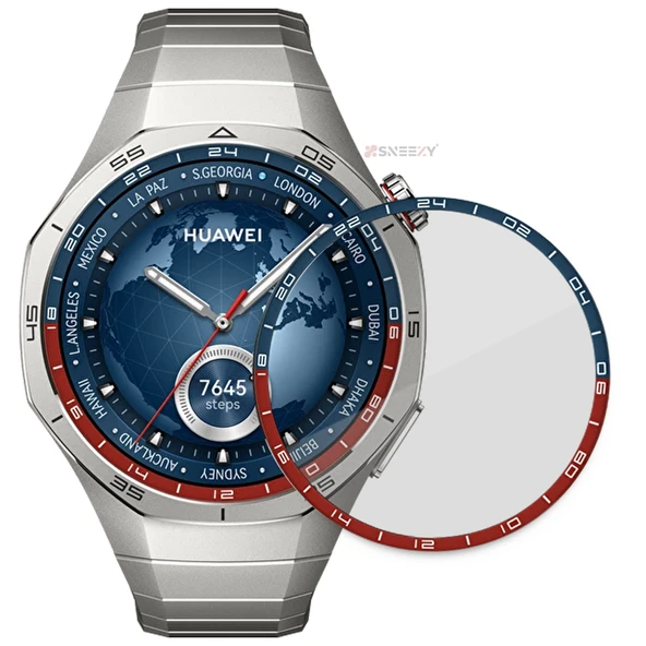 Sneezy Huawei GT5 Pro 46mm Uyumlu Renkli Kadran Polymer Temperli Nano 0.5 mm Watch Ekran Koruyucu ürün görseli 1