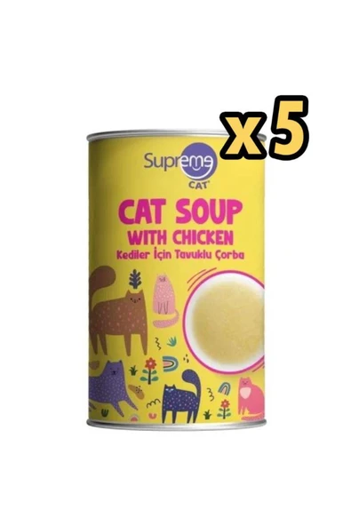 Supreme Cat Tavuklu Kedi Çorbası 135 Ml x 5 Adet ürün görseli 1