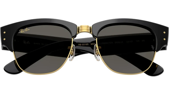 Ray-Ban Mega Wayfarer ASAP Rocky Özel Koleksiyon Güneş Gözlüğü 0RB0840S Black Dark Gray 51 Ekartman 6826J5 ürün görseli 1