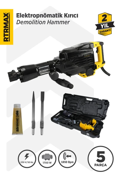 RTM2760 Elektropnömatik Sds Hex Kırıcı 1700 W 60 Jul ürün görseli 1