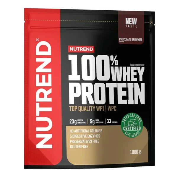 Nutrend 100% Whey Protein 1000g Çikolata Brownie ürün görseli 1