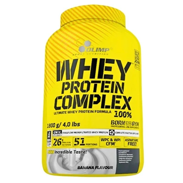 Olimp Whey Protein Complex 1800 Gr Muz ürün görseli 1