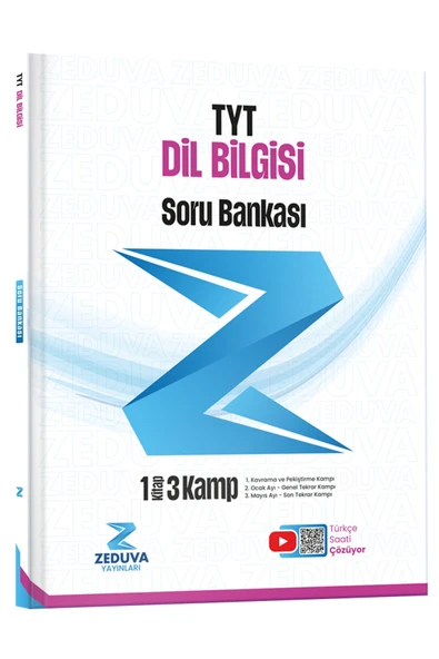 Zeduva Yayınları Türkçe Saati TYT Dil Bilgisi 1 Kitap 3 Kamp Soru Bankası ürün görseli 1