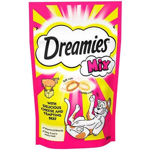 Dreamies Mix Sığır Etli Ve Peynirli Kedi Ödülü 60 gr ürün görseli 1