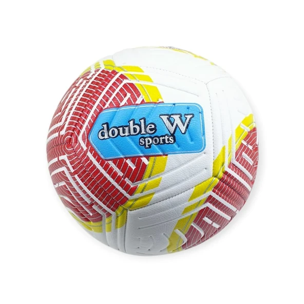 Futbol Topu Dikişli Kabartma Yüzey 420 gr No:5 - FB-680-KIRMIZI ürün görseli 1