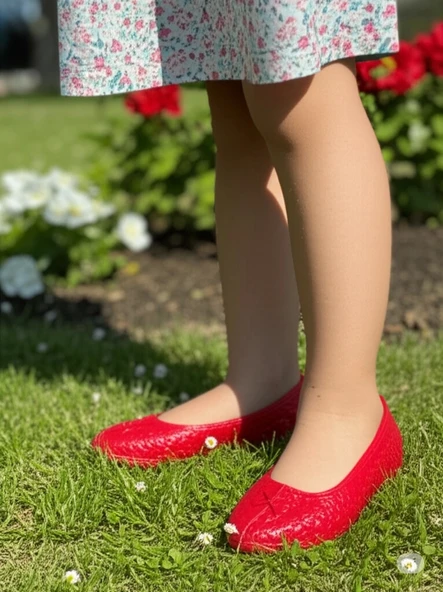 Bebe Makosen Bahçe ve Tarım Kız Çocuk Ayakkabısı 21-25 Kırmızı ürün görseli 1