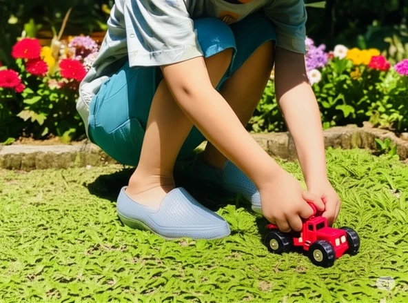 Makosen Erkek Çocuk Bahçe ve Tarım Ayakkabısı 21-25 Gri ürün görseli 1