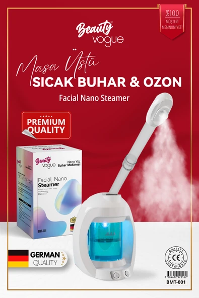 Beauty Vogue Masaüstü Vapozon Yüz Cilt Buhar Makinesi Ozonlu Cilt Bakımı Profesy ürün görseli 1