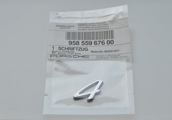 PORSCHE 4 BAGAJ YAZISI ürün görseli 1