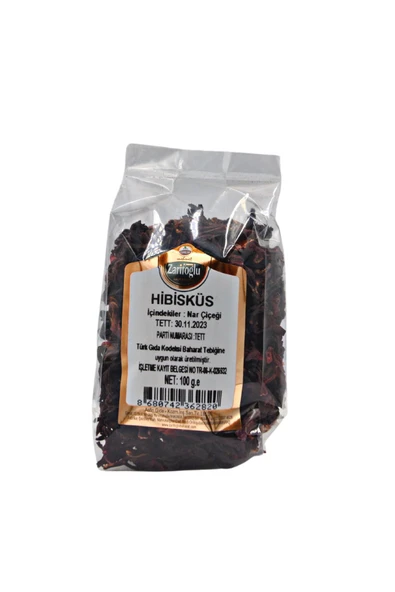 Zarifoğlu Hibisküs Nar Çiçeği Otu Bitkisi Şifalı Bitkiler 100 gr ürün görseli 1