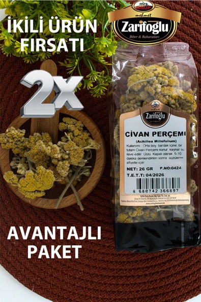 Zarifoğlu Civan Perçemi Otu Bitkisi Şifalı Bitkiler 2 x 26 gr ürün görseli 1