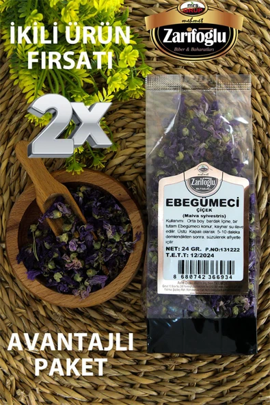 Zarifoğlu Ebe Gümeci Bitkisi Otu Şifalı Bitkiler 2 x 24 gr ürün görseli 1