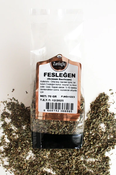 Zarifoğlu Fesleğen Yaprağı Otu Bitkisi Şifalı Bitkiler 70 gr ürün görseli 1
