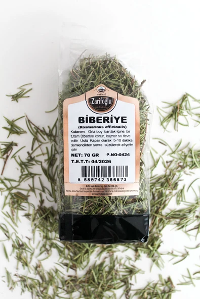 Zarifoğlu Biberiye Otu Bitkisi Şifalı Bitkiler 70 gr ürün görseli 1