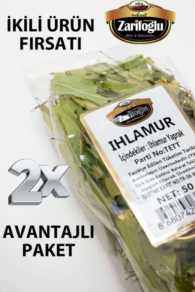 Zarifoğlu Ihlamur Çayı Otu Bitkisi Şifalı Bitkiler 2 x 50 gr ürün görseli 1