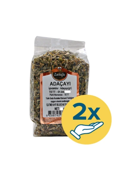 Zarifoğlu Ada Çayı Bitkisi Otu Şifalı Bitkiler Gri 2 x 50 gr ürün görseli 1