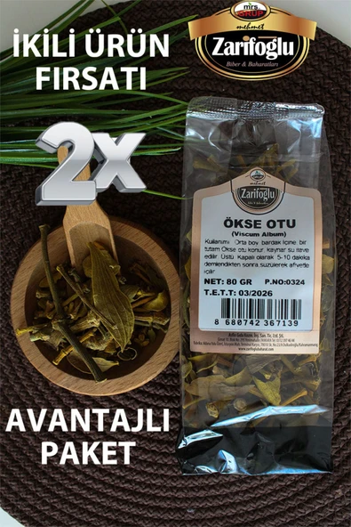 Zarifoğlu Burç ( ökse Otu ) Bitkisi Şifalı Bitkiler 2 x 80 gr ürün görseli 1