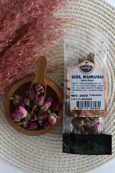 Zarifoğlu Gül Kurusu Bitkisi Şifalı Bitkiler 2 x 20 gr - Resim 3