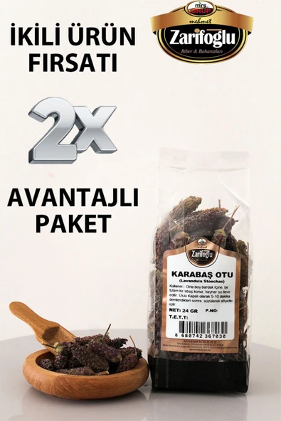 Zarifoğlu Karabaş Otu Bitkisi Otu Şifalı Bitkiler 2 x 24 gr ürün görseli 1