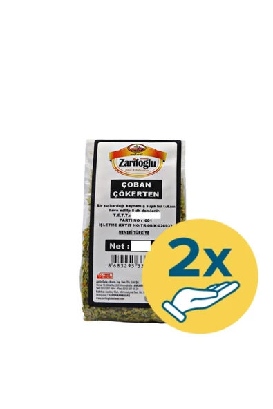 Zarifoğlu Çoban Çökerten Otu Bitkisi Şifalı Bitkiler 2 x 50 gr ürün görseli 1