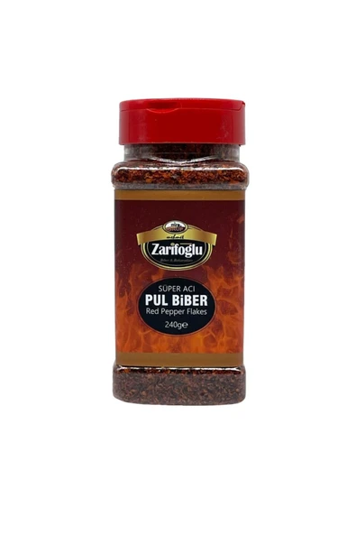 Zarifoğlu Süper Acı Pul Biber Pet 240 gr Orta Boy ürün görseli 1