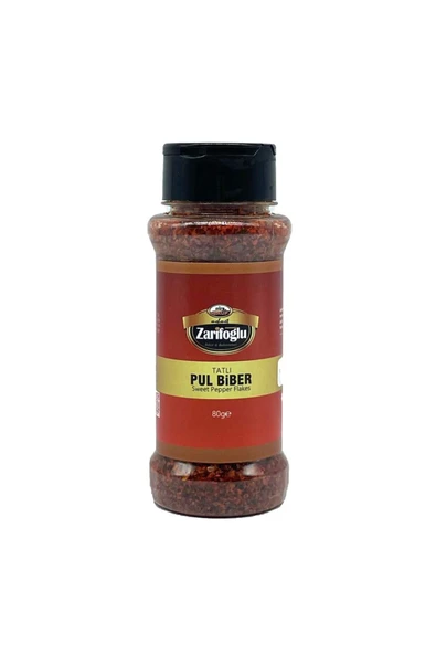 Zarifoğlu Tatlı Pul Biber Pet 80 gr Küçük Boy ürün görseli 1