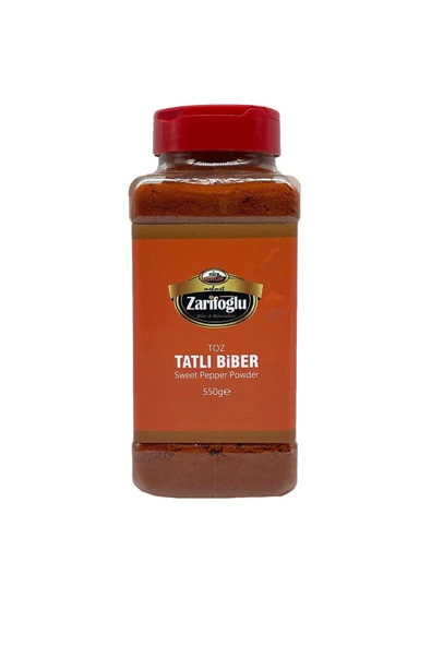 Zarifoğlu Toz Tatlı Biber Pet 550 gr Büyük Boy ürün görseli 1