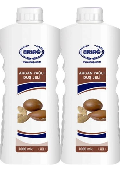 Ersağ Argan Yağlı Duş Jeli 2 Adet 1000ML ürün görseli 1