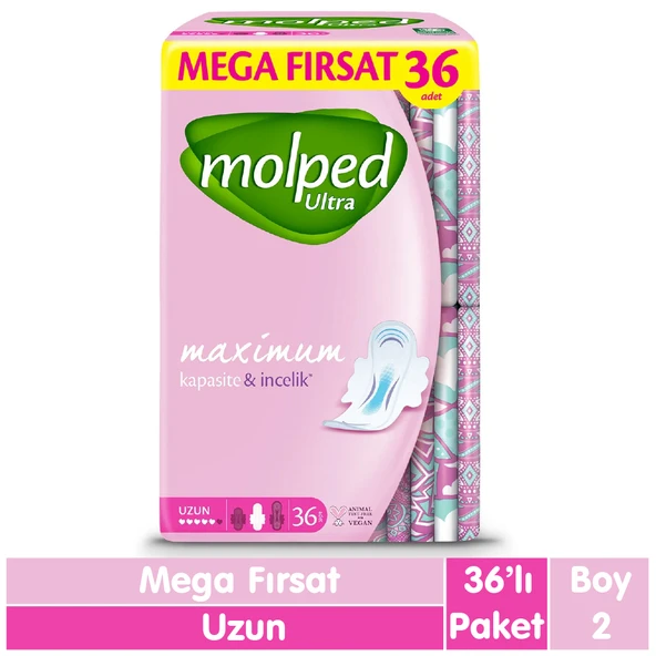 Molped Ultra Anatomik Mega Fırsat Ped Uzun 36 Adet ürün görseli 1