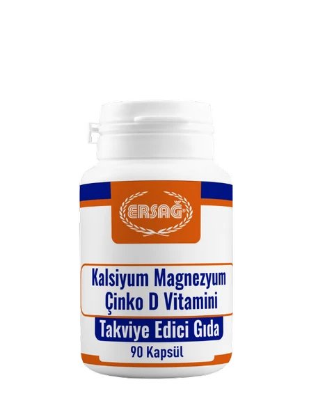 ERSAĞ KALSİYUM, MAGNEZYUM, ÇİNKO, D VİTAMİNİ ürün görseli 1