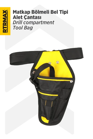 RTX0902 Bel Tipi Matkap Bölmeli Alet Çantası ürün görseli 1