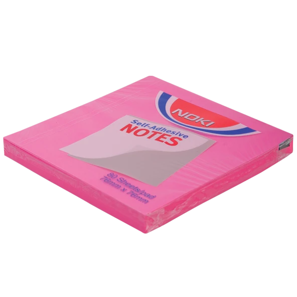 Noki Yapışkanlı Not Kağıdı 80 YP 76x76 Pembe 12165 ürün görseli 1