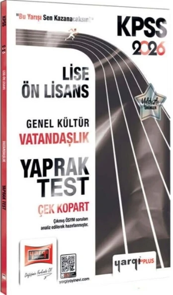 Yargı 2026 Kpss Lise Önlisans Vatandaşlık Yaprak Test ürün görseli 1