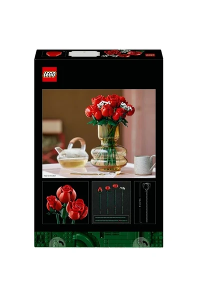 Lego 10328 Botanicals Gül Buketi - Resim 5