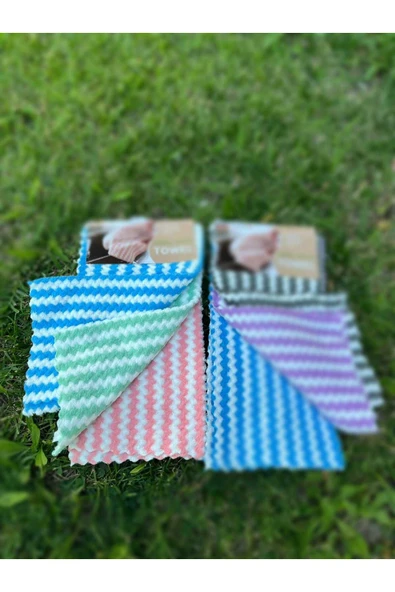 ELCY Pofidik Pofuduk Pamuklu Mutfak Bezi 3 ADET 30x30 cm Mikrofiber Kolay Temizlenir ürün görseli 1