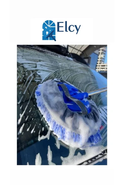 ELCY Mikrofiber Makarna Teleskopik Sopalı Oto Araba Yıkama Temizleme Fırçası ürün görseli 1