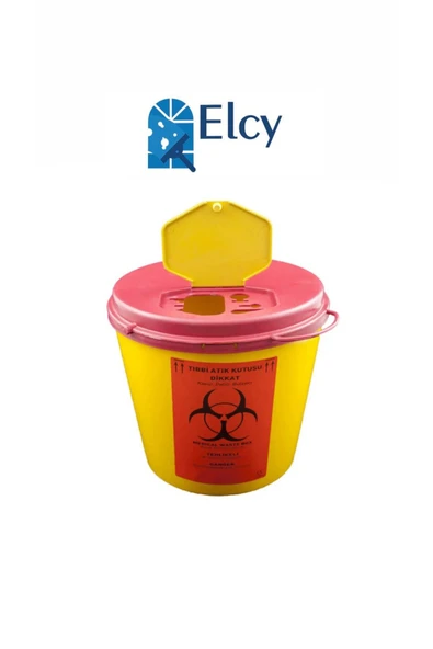 ELCY 15 ADET Tıbbi Atık Kovası 5 lt ürün görseli 1
