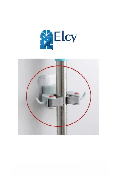ELCY Tekli Mop Asma Aparatı (Askılı Aparat) 1 Askılı Duvara Monte ürün görseli 1
