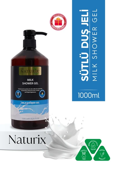 Sütlü Duş Jeli Nemlendirici ve Cildi Yumuşatan Günlük Temizlik Jeli - 1000 ml ürün görseli 1