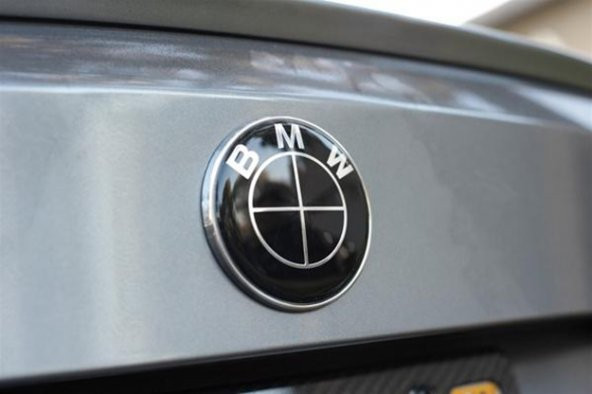 BMW 72 mm Arka Bagaj Amblem Logo Siyah - Resim 4