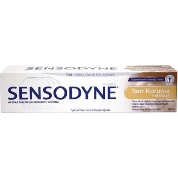 Sensodyne Tam Koruma+Beyazlatıcı Diş Macunu 50 ml ürün görseli 1
