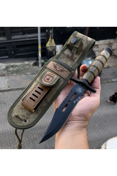 Halmak Av Ve Kamp Bıçağı Yeni Haki Model ürün görseli 1