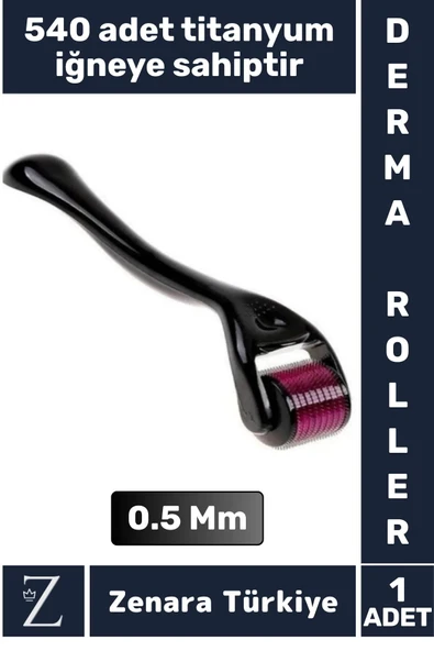 Premium 0.5 Mm 540 Titanyum İğneli Cilt Yenileyici Pürüzsüz Cilt Bakım Güzellik Aleti Derma Roller ürün görseli 1