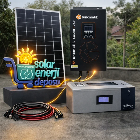 Solar Enerji Deposu 2000W Lityum Güneş Enerjisi Paketi ürün görseli 1