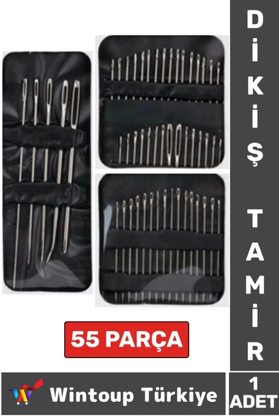 Yüksek Kaliteli Çok Amaçlı Dikiş İğne İplik Tamir 55 Farklı Boy Tamir Dikiş İğne Seti ürün görseli 1