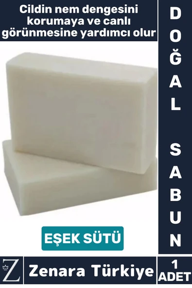 Bitkisel Organik %100 Doğal Saç Yüz Vücut El Kullanım Cilt Güzelleştirici Mucizevi Sabun EŞEK SÜTÜ ürün görseli 1